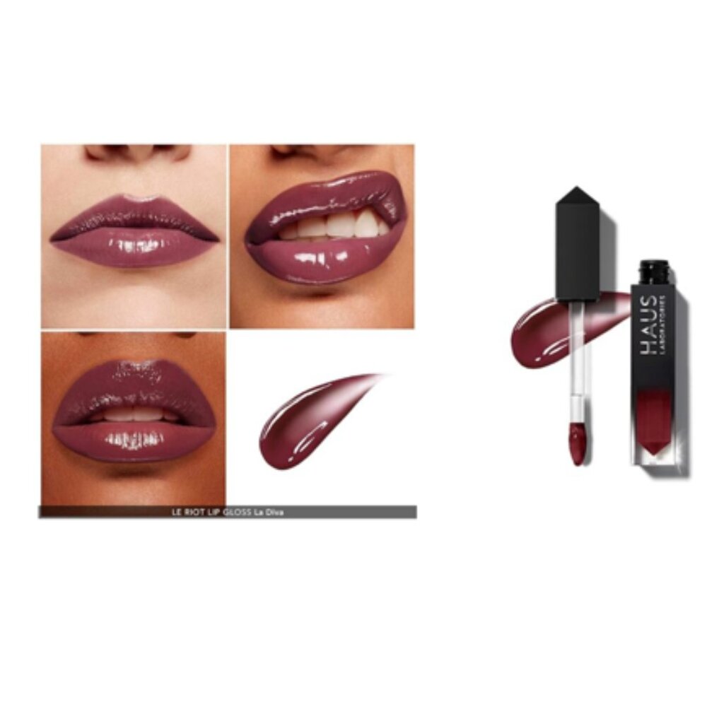 HAUS LABS by Lady Gaga LE RIOT LIP GLOSS Ultra Shine Color LA DIVA - MSRP $35
